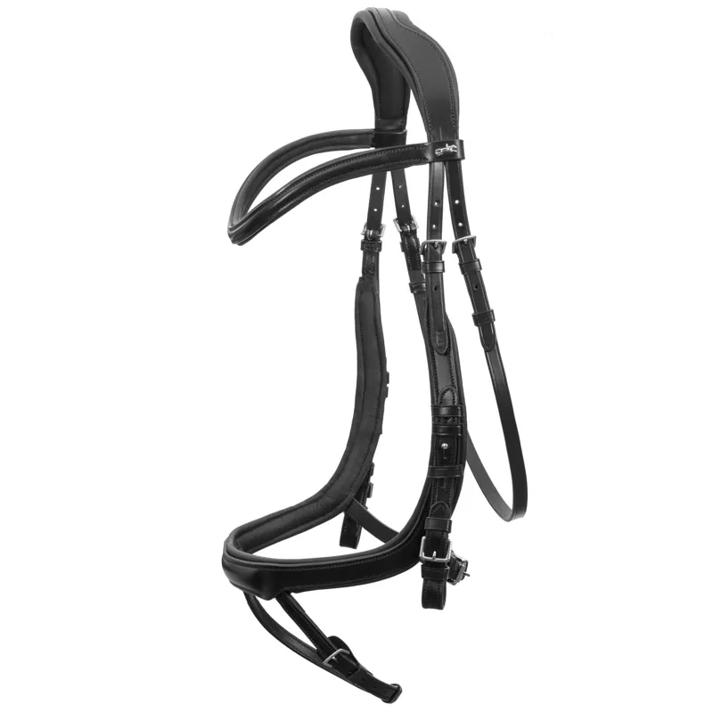 Schockemohle Equitus Alpha Anatomical Special Bridle in Black-2